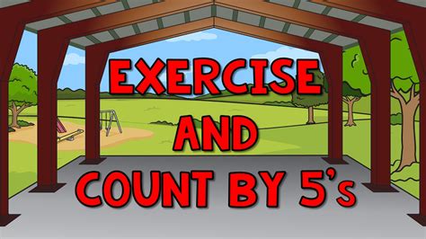 count by 5's jack hartmann|exercise and count by 5s lyrics.